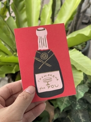 Thiệp "Champagne For You"