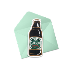 Bưu thiếp "Bia Sài Gòn"