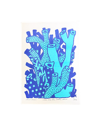 Tranh Riso A4 "Where Fish Pee, Corals Grow"