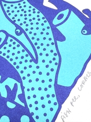 Tranh Riso A4 "Where Fish Pee, Corals Grow"