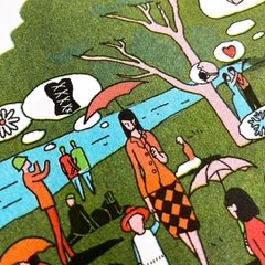 Tranh Riso 24x24cm "Take a chance of us"