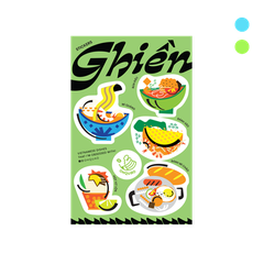 'Ghiền' Vietnamese Food Sticker Set of 2