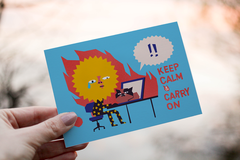 Thiệp "Keep Calm & Carry On"