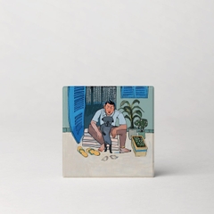 Lót ly gốm "Set 2 - Hẻm nằm trong hẻm"