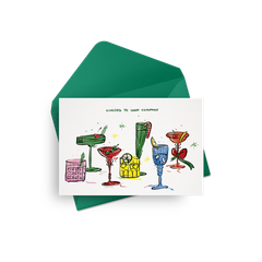 Thiệp "Cheers To Good Company"