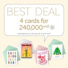 Thiệp "All I Want For Christmas Is You"