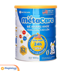 Sữa bột Nutricare Metacare 0+ 800g (Xanh) từ 0-12 tháng