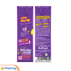 Sữa tươi NUVI có thạch vị khoai môn hộp 170ml
