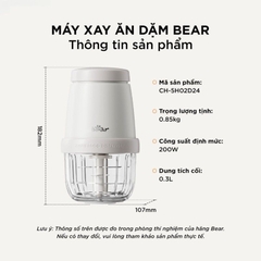 Máy xay ăn dặm 0.3L Bear CH-5H02D24