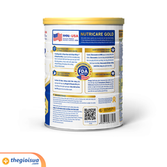 Sữa bột người lớn Nutricare Gold 850 Gram