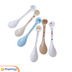 Thìa ăn cho bé bằng nhựa melamin Honper HP-2407, cán to (1 cái)