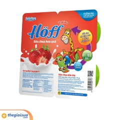 Sữa chua Hoff Yokids vị Dâu tây 4 hộp x 55g