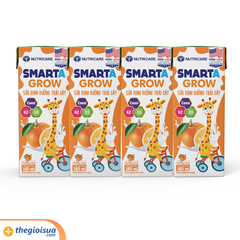 Sữa dinh dưỡng trái cây Smarta Grow hương cam 4x180ml