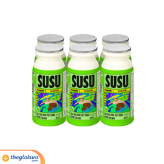 Sữa chua uống tiệt trùng hương táo nho Vinamilk Susu chai 80ml