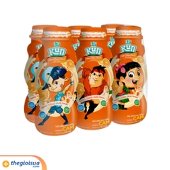 Sữa chua uống tiệt trùng Lif Kun hương Cam 90ml - lốc 6 chai