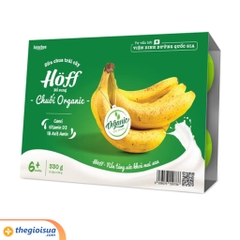 Sữa chua hoa quả Hoff vị chuối Organic 6 hộp x 55g