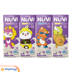 Sữa tươi NUVI có thạch vị khoai môn hộp 170ml