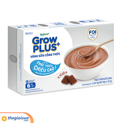 Váng sữa công thức sữa non GrowPLus+ vị Socola ( Bạc) Lốc 4x55g