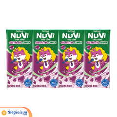 Sữa uống trái cây Nuvi Nho có thạch hộp 170ml