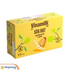 Sữa hạt đậu nành óc chó Vinamilk ít đường hộp 180ml