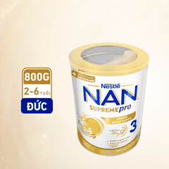 Sữa bột Nestle Nan Supreme Pro 3 800g sản xuất tại Đức 2-6 tuổi