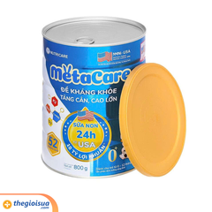 Sữa bột Nutricare Metacare 0+ 800g (Xanh) từ 0-12 tháng