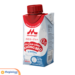 Sữa chua uống không béo ít đường Morinaga 190ml