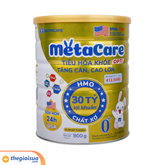 Sữa bột Metacare Opti 0+ 800g cho bé 0-12 tháng (Vàng)