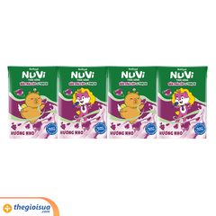 Sữa uống trái cây Nuvi Nho có thạch hộp 100ml