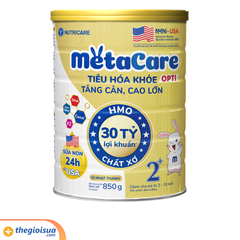 Sữa bột Nutricare Metacare Opti 2+ 850g (Vàng) từ 2-10 tuổi