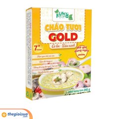 Cháo tươi GOLD - Cá lóc & đậu xanh 240g