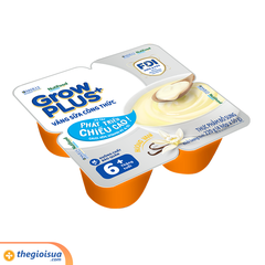 Váng sữa công thức sữa non GrowPLus+ Vanilla ( Bạc) Lốc 4x55g