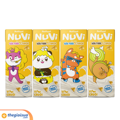 Sữa Tươi NUVI có thạch vị Chuối hộp 170ml