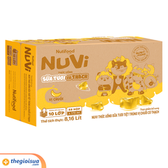 Sữa Tươi NUVI có thạch vị Chuối hộp 170ml