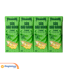 Sữa Đậu Nành Vinamilk ít đường hộp 180ml