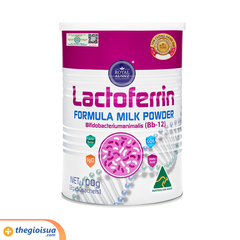 Thực phẩm bổ sung Royal Ausnz Lactoferrin Formula Milk Power Bifidobacterium Animals (Bb-12) 100g