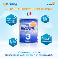 Sữa bột Biomil Plus 3 400g cho bé 1-3 tuổi
