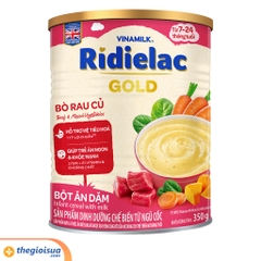 Bột ăn dặm Ridielac Gold Bò rau củ hộp thiếc 350g