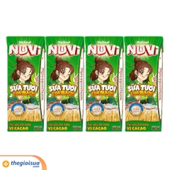 Sữa Tươi Lúa Mạch Nuvi Cacao hộp 180ml