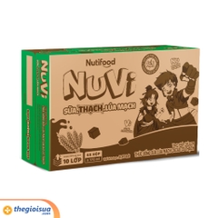 Sữa uống NuVi lúa Mạch cacao có thạch hộp 170 ml
