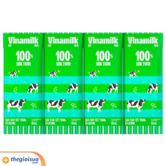 Sữa tươi tiệt trùng Vinamilk 100% có đường 180ml