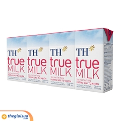 Sữa tươi tiệt trùng TH True Milk Hương Dâu 4x110ml