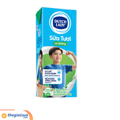 Sữa tươi tiệt trùng Dutch Lady có đường 180ml