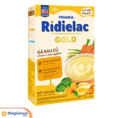 Bột ăn dặm Ridielac Gold Gà rau củ hộp giấy 200g