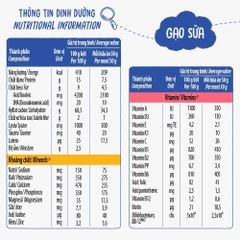 Bột ăn dặm Ridielac Gold Gạo sữa hộp thiếc 350g