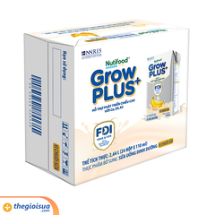 Sữa Pha Sẵn GrowPlus+ Vị chuối sữa Hộp 110ml