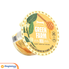 Sữa chua ăn cao đạm mật ong tự nhiên ngũ cốc VNM Greenfarm - hộp Flip cup 123g