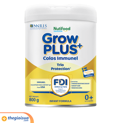 Sữa bột công thức GrowPlus+ Colos Immunel 0+ (0-12 tháng) 800g