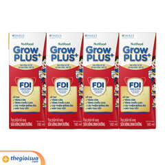 Sữa uống Nuti GrowPLUS+ đỏ 180ml x 4