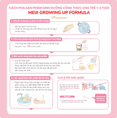 Meiji 1-3 year old Growingup Formula Premium 800g (Nhập khẩu)